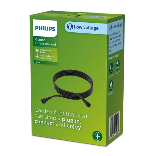 Imagine Cablu prelungitor exterior Philips Gardenlink 5m Black