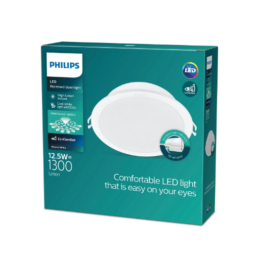 Imagine Plafoniera LED incastrata Philips Meson 12.5W 4000k 960lm IP20