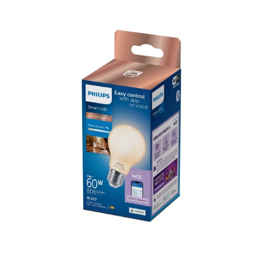 Bec LED Philips Smart Frosted Glass E27 A60 7W 806lm Tunable White
